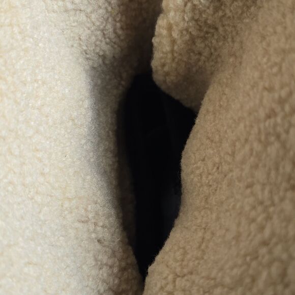 🐢  Zara Black Quilted Shearling Lined Snow Boots Size 10, EURO size 41 - Picture 9 of 10